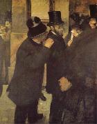 Edgar Degas In the Bourse